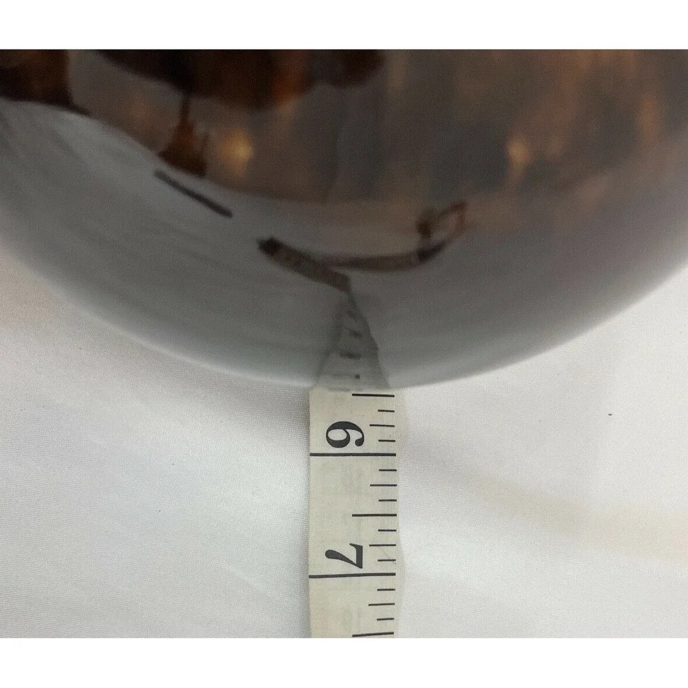 Vintage Brown Drip Glaze Vase Unbranded Round Bottom Cylinder‎ Shaped Top